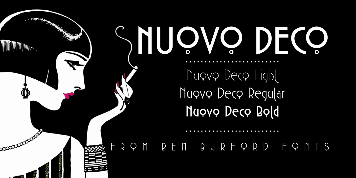 Пример шрифта Nuovo Deco #1